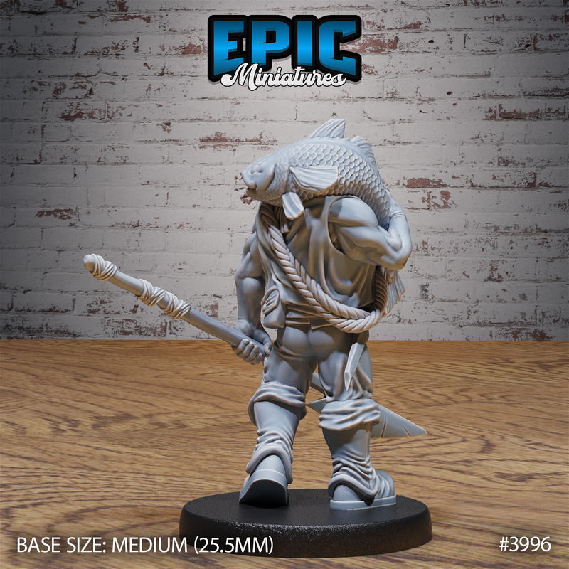 Orc Villager 3D-printed model