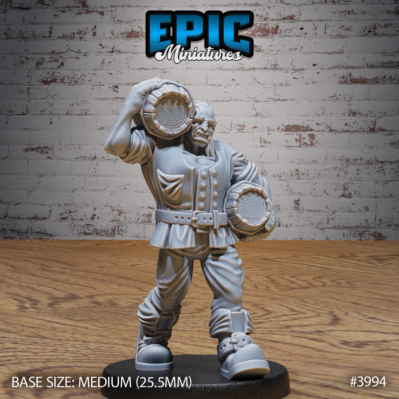 Orc Villager 3D-printed model