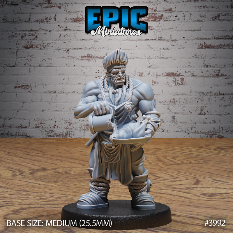 Orc Villager 3D-printed model