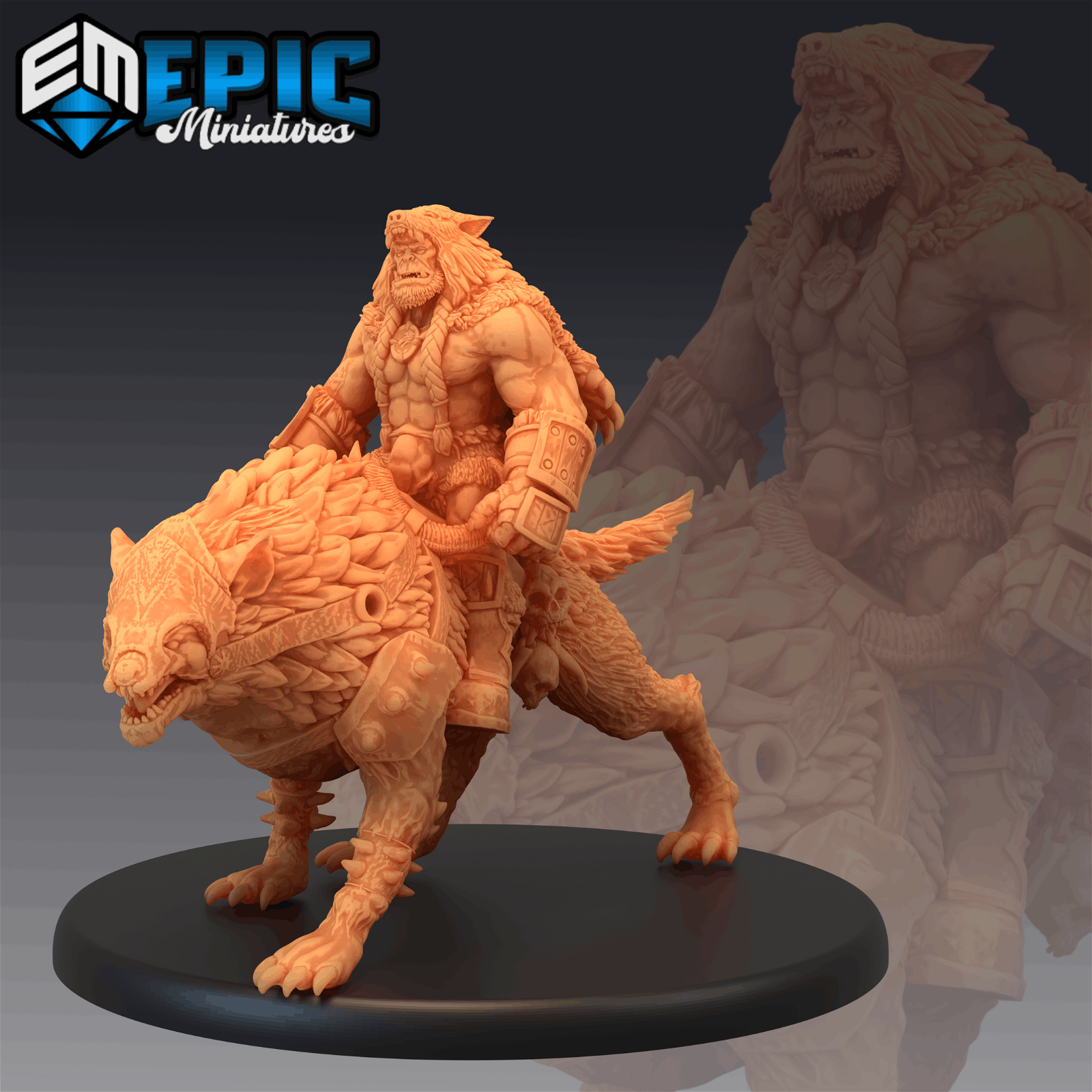 Orc Warg Rider - The Printable Dragon