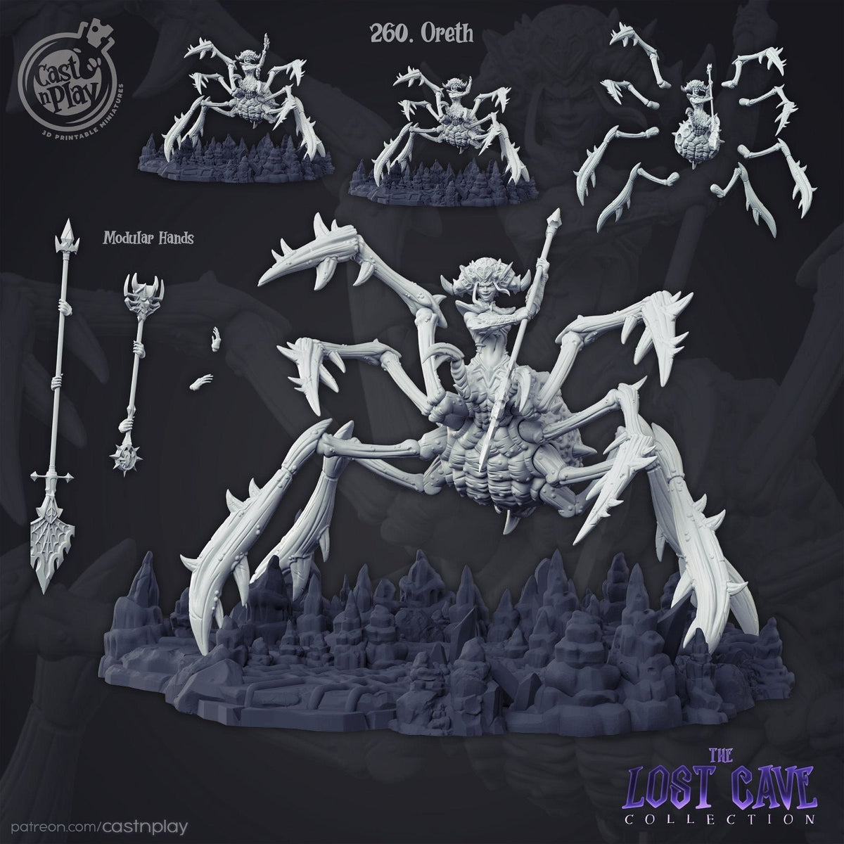 Oreth - Loith The Spider Queen - The Printable Dragon