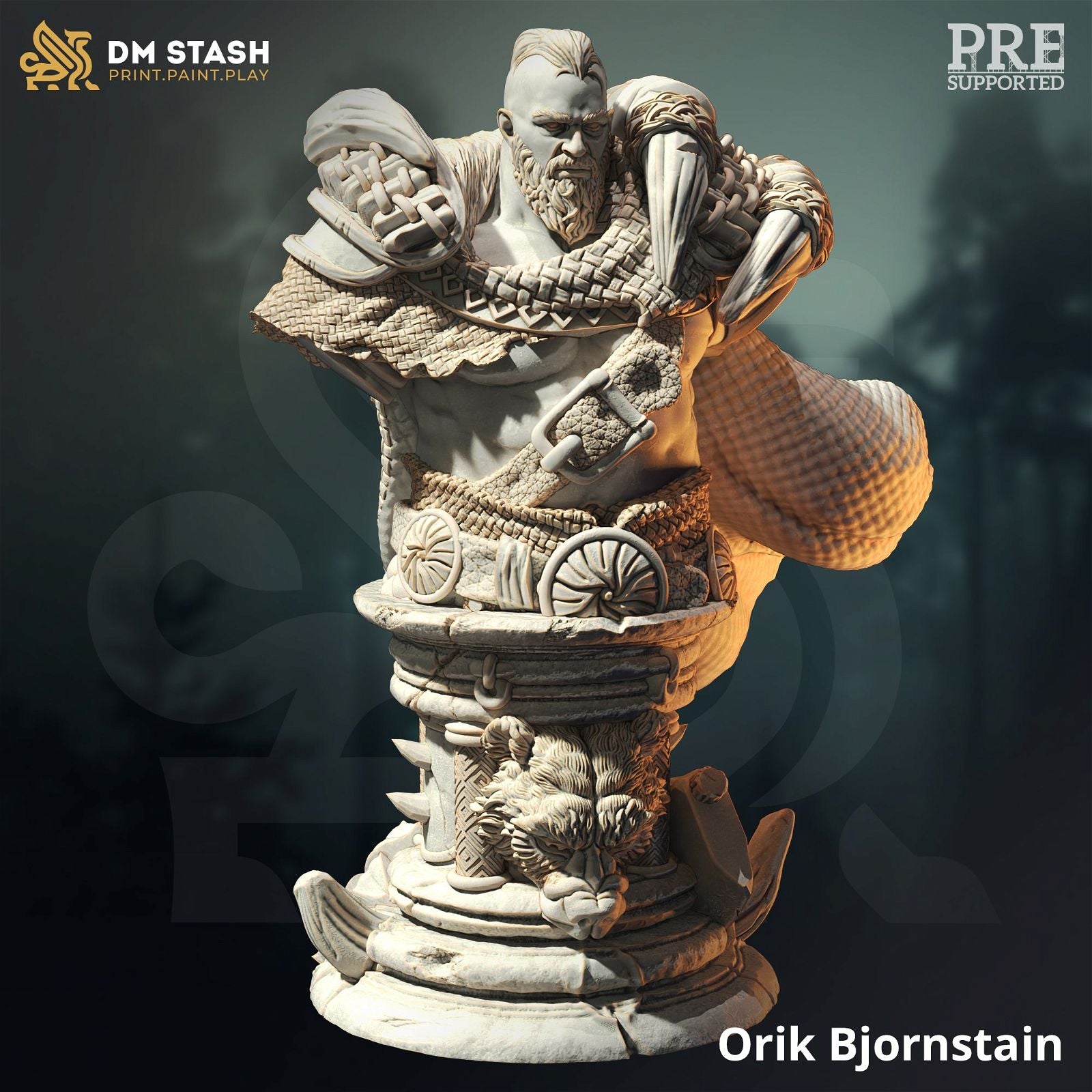 Orik Bornstain Bust - The Printable Dragon