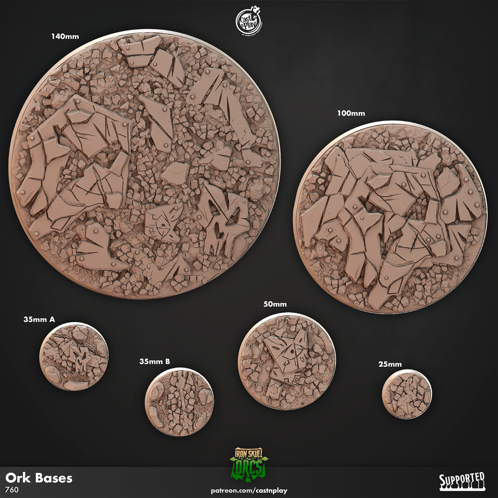 Ork Bases - The Printable Dragon