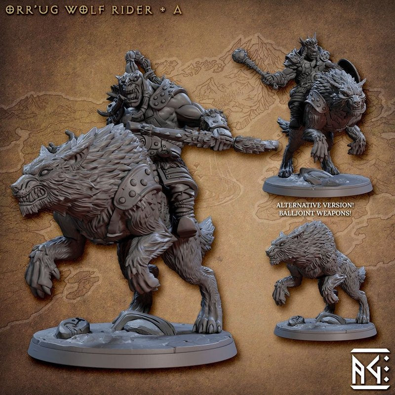 Orr' ug Wolf Rider 3D-printed model