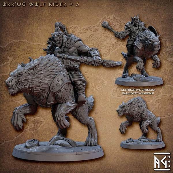 Orr' ug Wolf Rider 3D-printed model