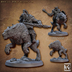 Orr' ug Wolf Rider - The Printable Dragon