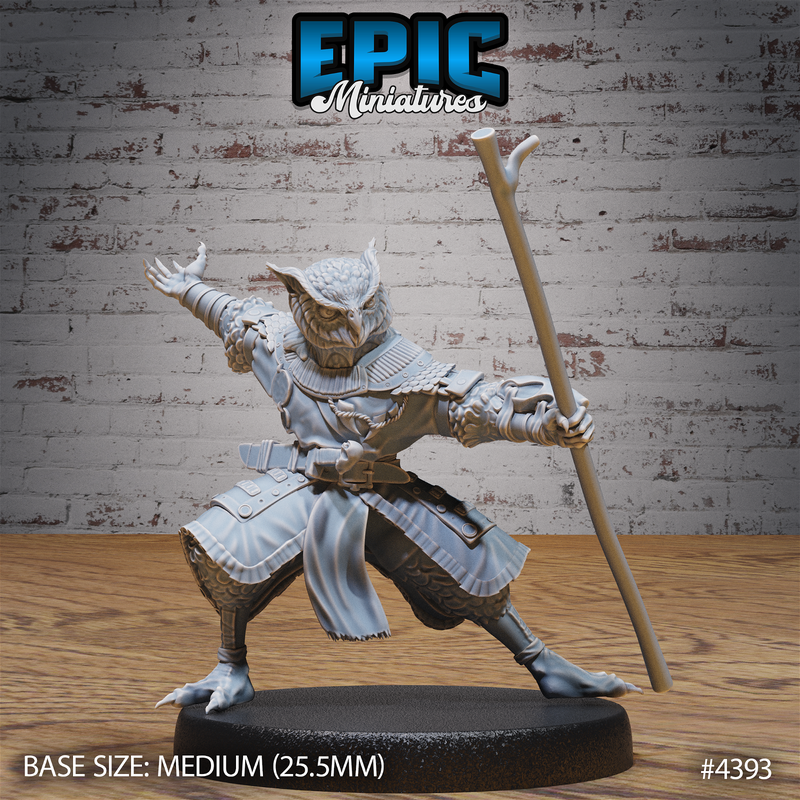 Owl Folk Monk 3D-printed model