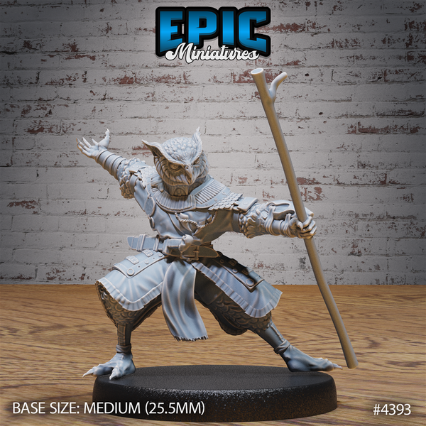 Owl Folk Monk 3D-printed model
