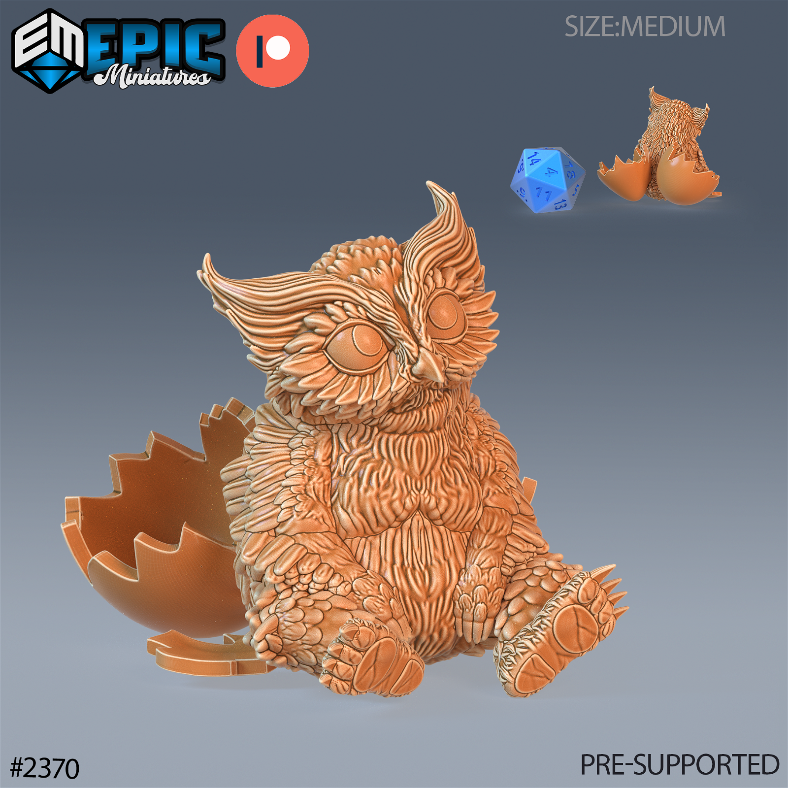 Owlbear Bady - The Printable Dragon