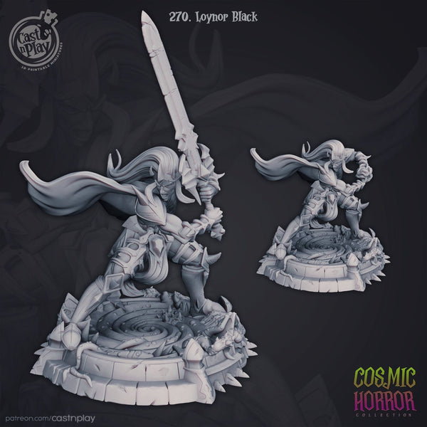 Loynor Black - Dark Elf Fighter/Barbarian/Paladin - The Printable Dragon