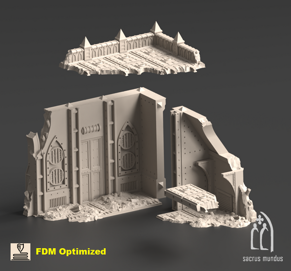 Kalthan Logistic Hub - KalthanK Corner Ruins 3D-printed model
