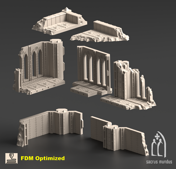 Kalthan Logistic Hub - KalthanK Corner Ruins 3D-printed model