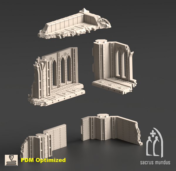 Kalthan Logistic Hub - KalthanK Corner Ruins 3D-printed model