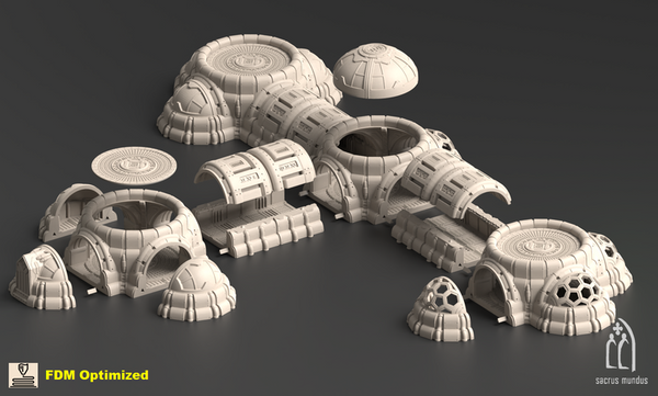 Vahngart Pressured Trenches Set 3D-printed model