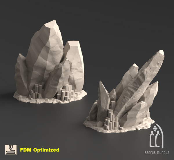 Vharaq Rocks 3D-printed model