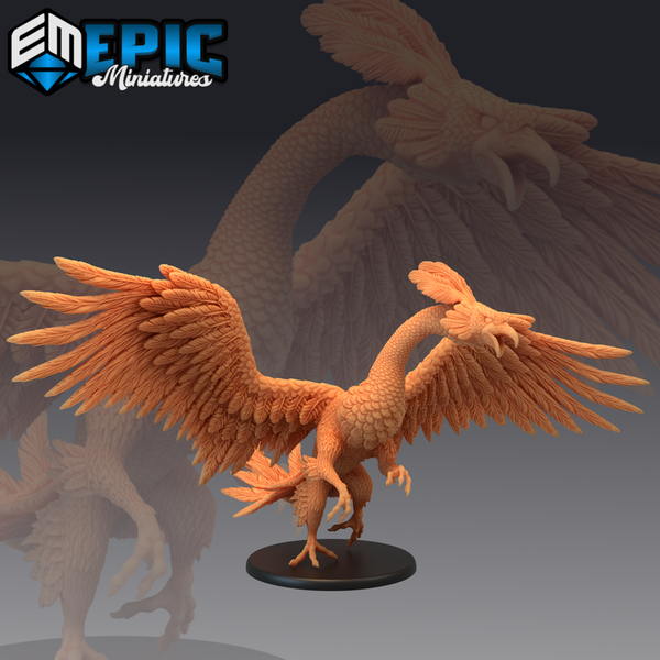 Peacock Griffin 3D-printed model