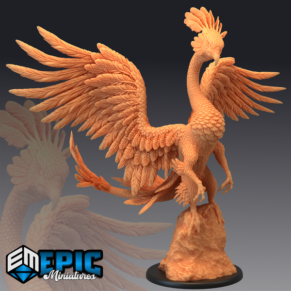 Peacock Griffin 3D-printed model