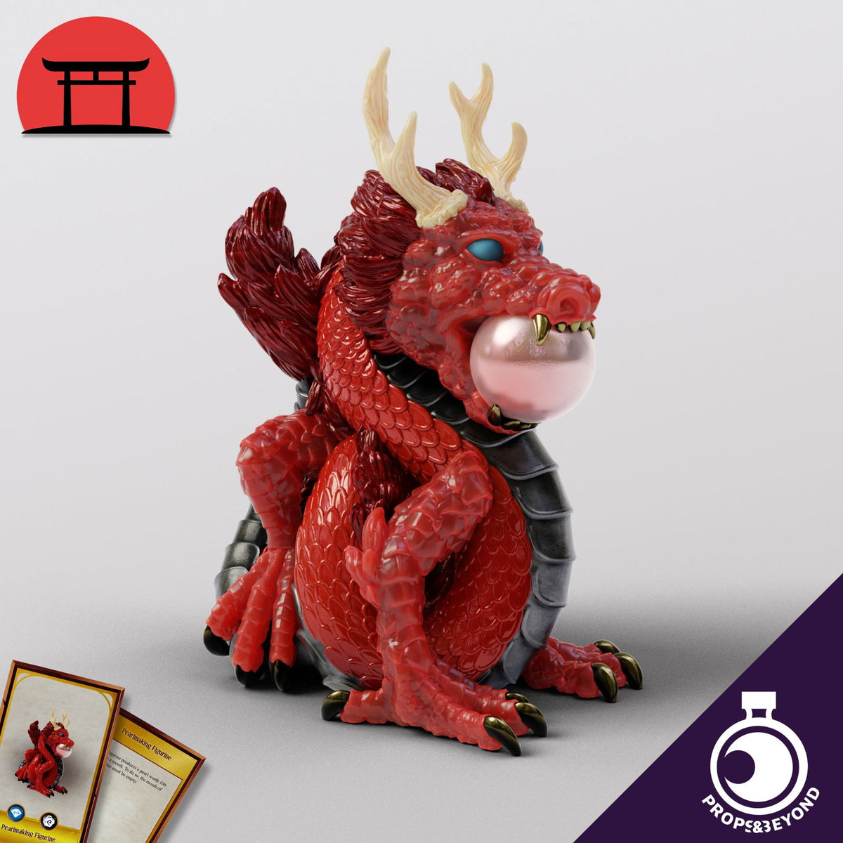 Pearlmaking Dragon Figurine - The Printable Dragon