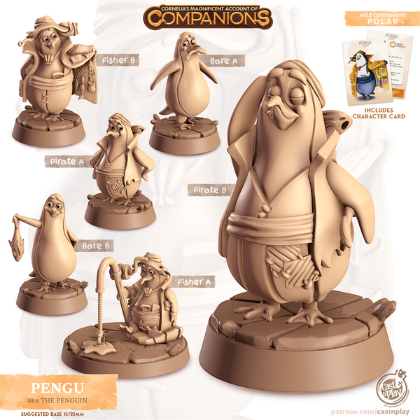 Pengu The Penguin 3D-printed model