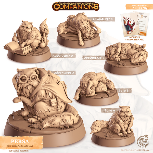 Persa The Persian Cat 3D-printed model