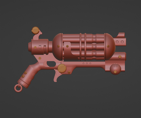 Phosphor Blast Pistol 3D-printed model