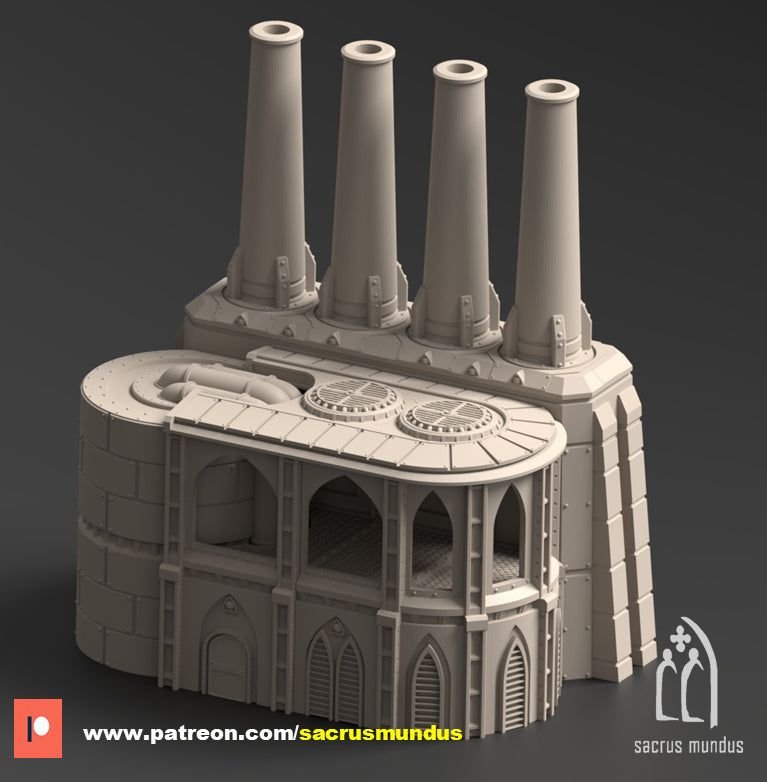 Phyrus II Forge Planet Factory 3D-printed model