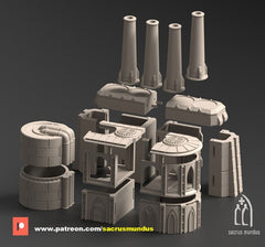 Phyrus II Forge Planet Factory 3D-printed model