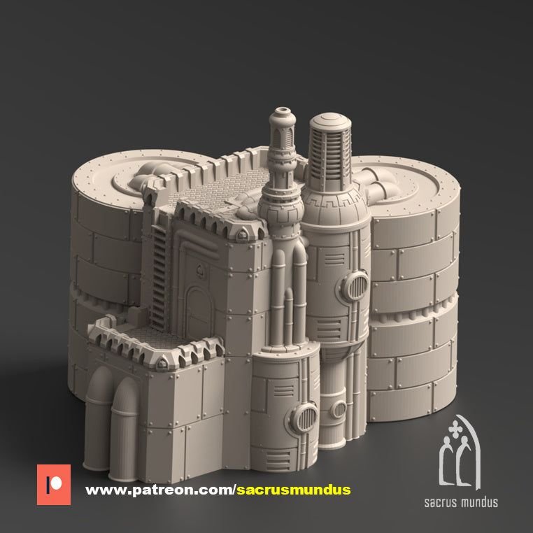 Phyrus II Forge Planet Refinery 3D-printed model