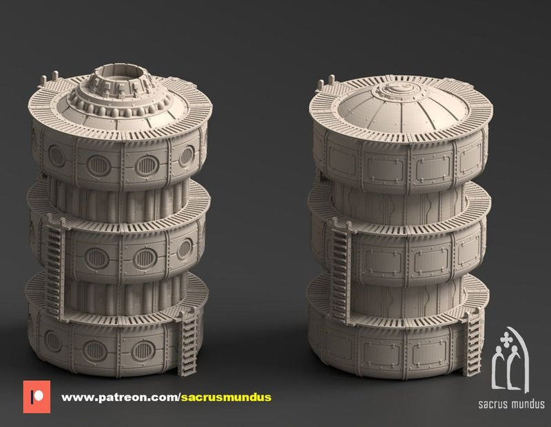Phyrus II Forge Planet Silo 3D-printed model