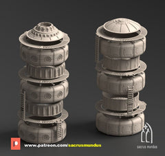 Phyrus II Forge Planet Silo 3D-printed model