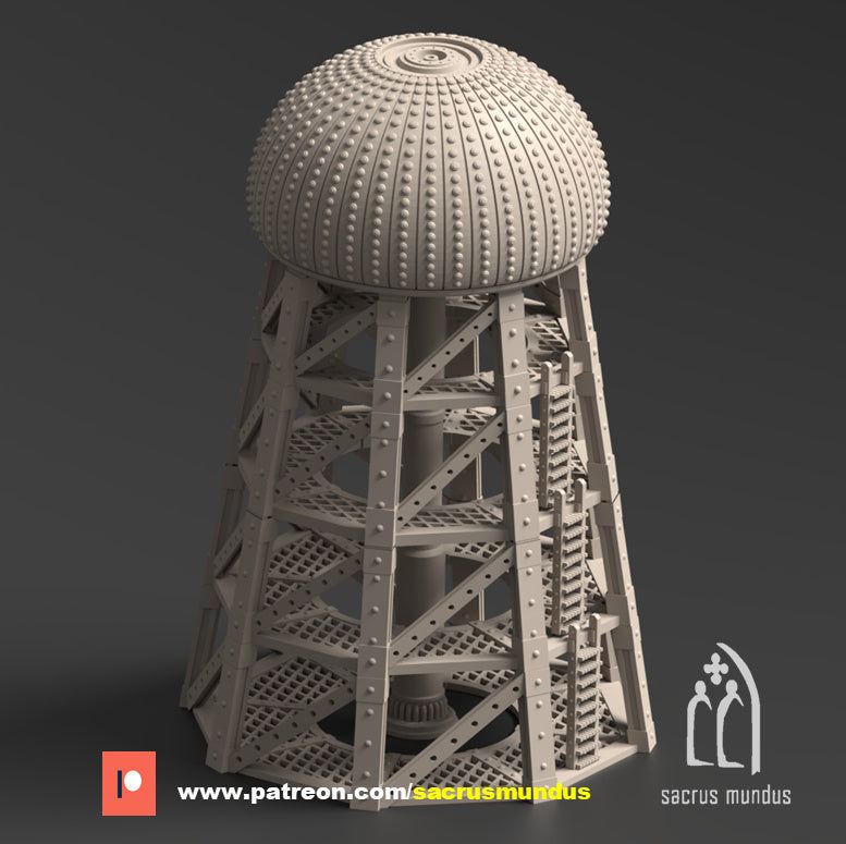 Phyrus II Forge Planet Tesla Tower - The Printable Dragon