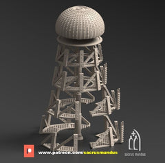 Phyrus II Forge Planet Tesla Tower 3D-printed model
