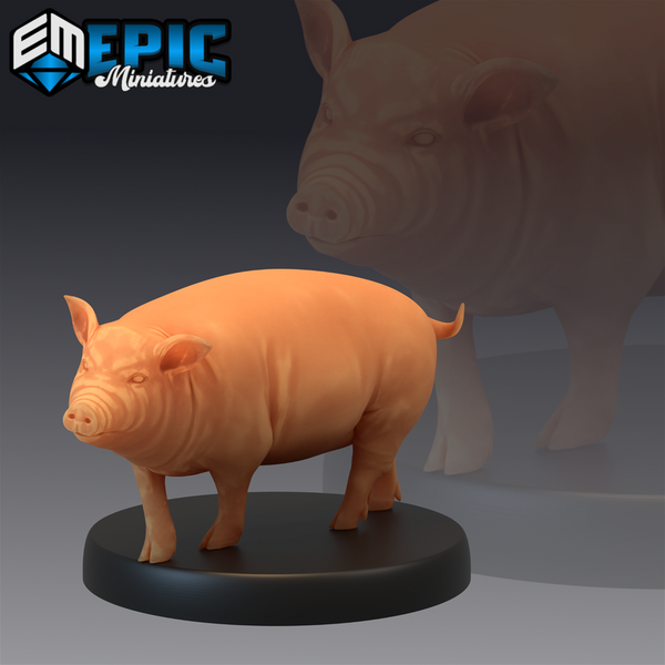 Pig 3D-printed model