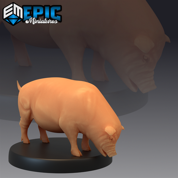 Pig 3D-printed model