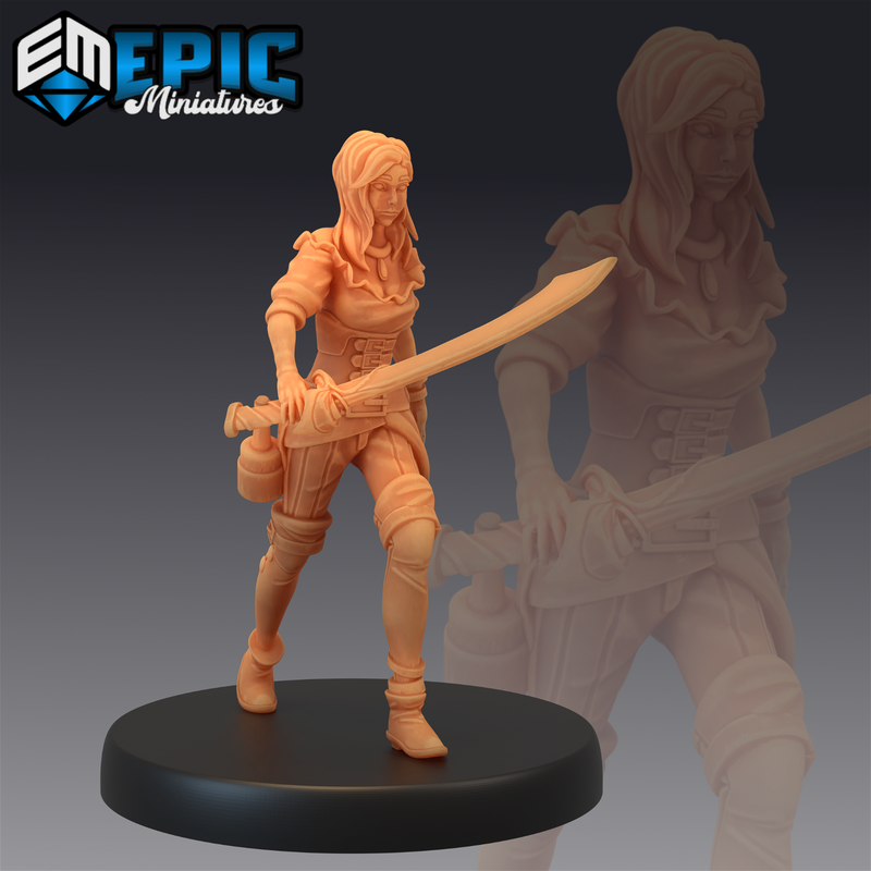 Pirate Female 3D-printed model