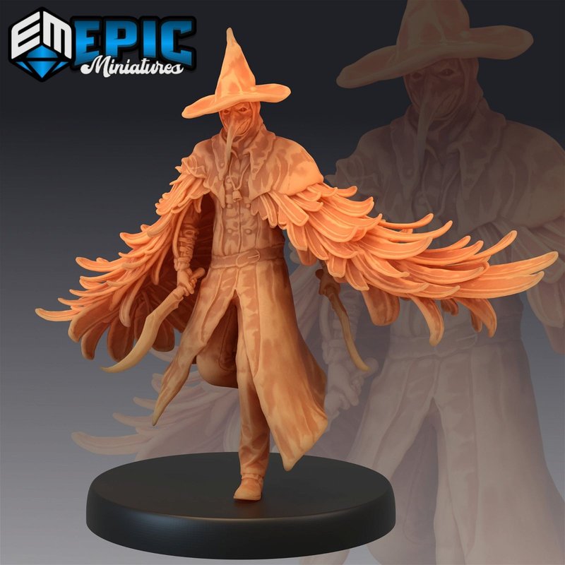 Plague Doctor 3D-printed model
