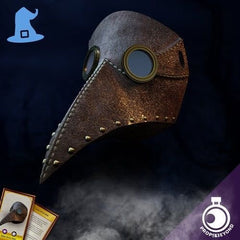 Plague Doctor Mask 3D-printed model