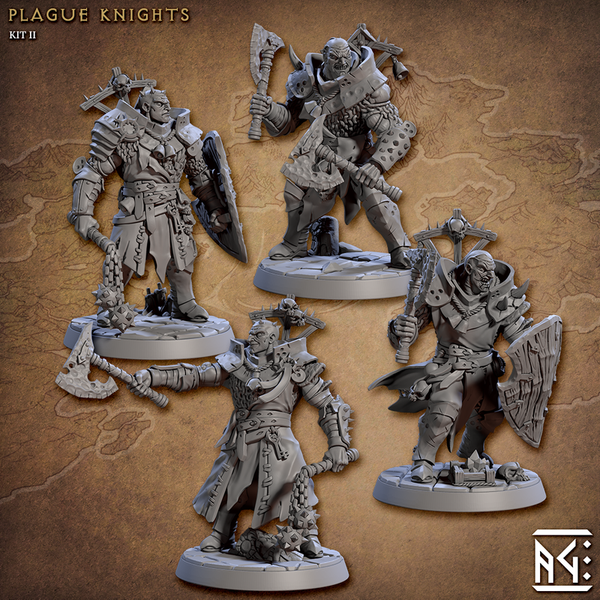 Plague Knights 3D-printed model
