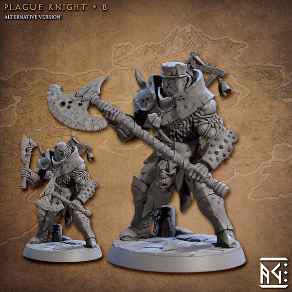 Plague Knights 3D-printed model