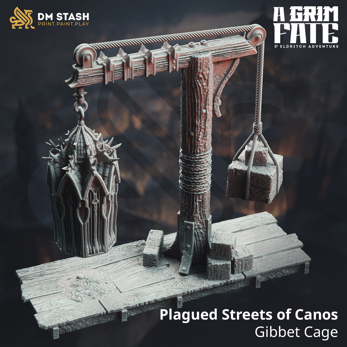 Plagued Streets of Canos - Gibbet Cage 3D-printed model