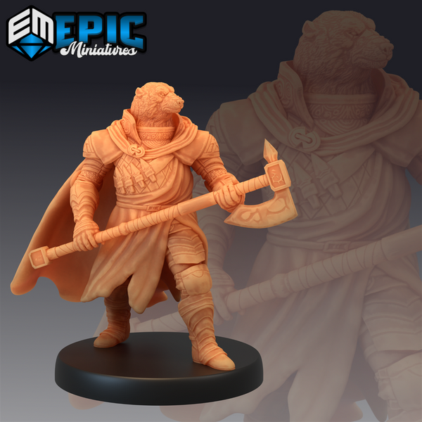 Polar Bear Paladin 3D-printed model