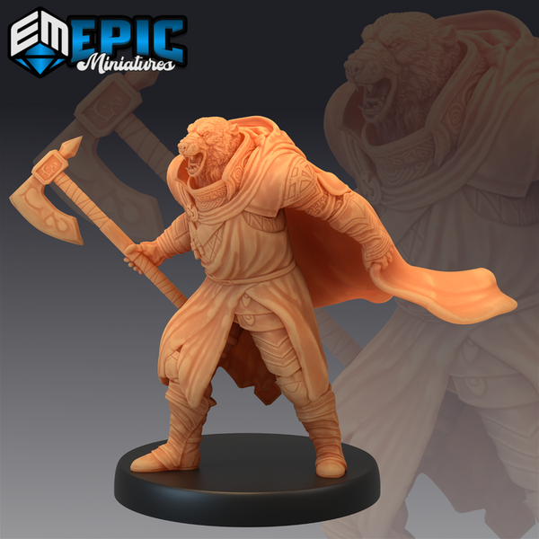 Polar Bear Paladin 3D-printed model