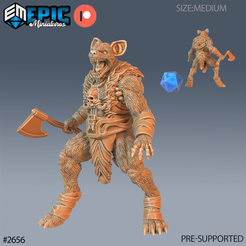 Prairie Gnoll 3D-printed model