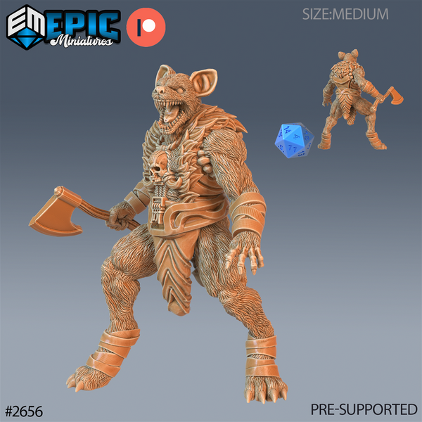 Prairie Gnoll 3D-printed model