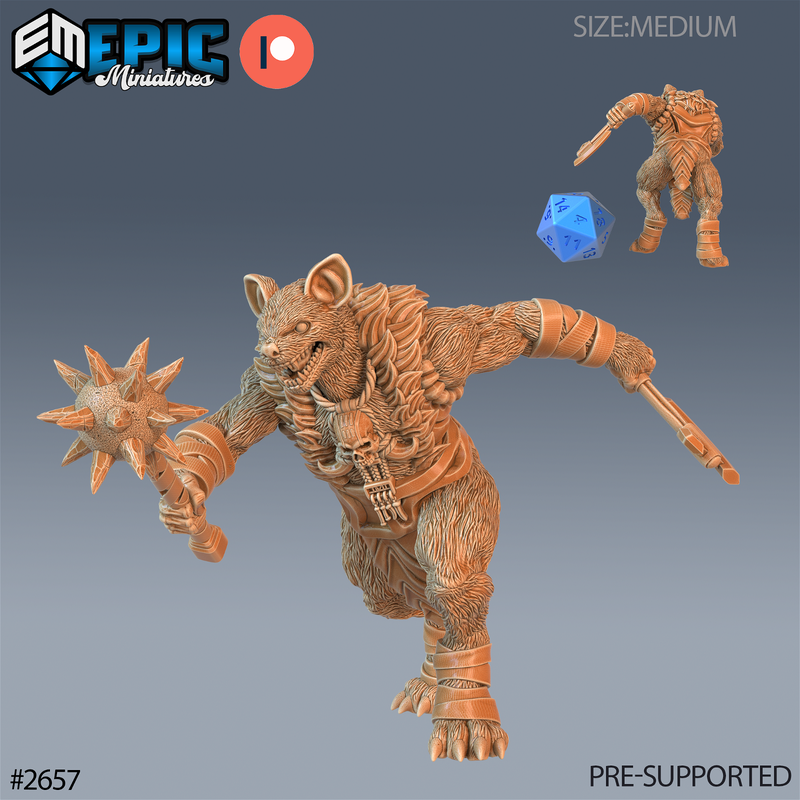Prairie Gnoll 3D-printed model