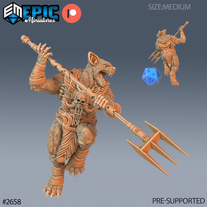 Prairie Gnoll 3D-printed model