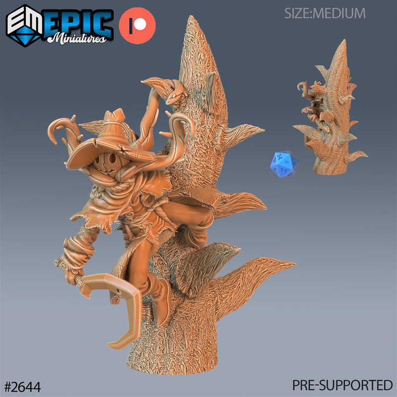 Pumpkin Scarecrow 3D-printed model