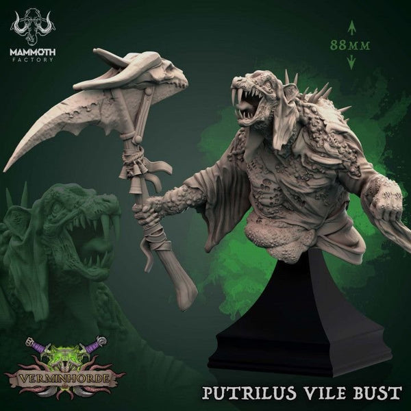 Putrilus Vile Bust 3D-printed model