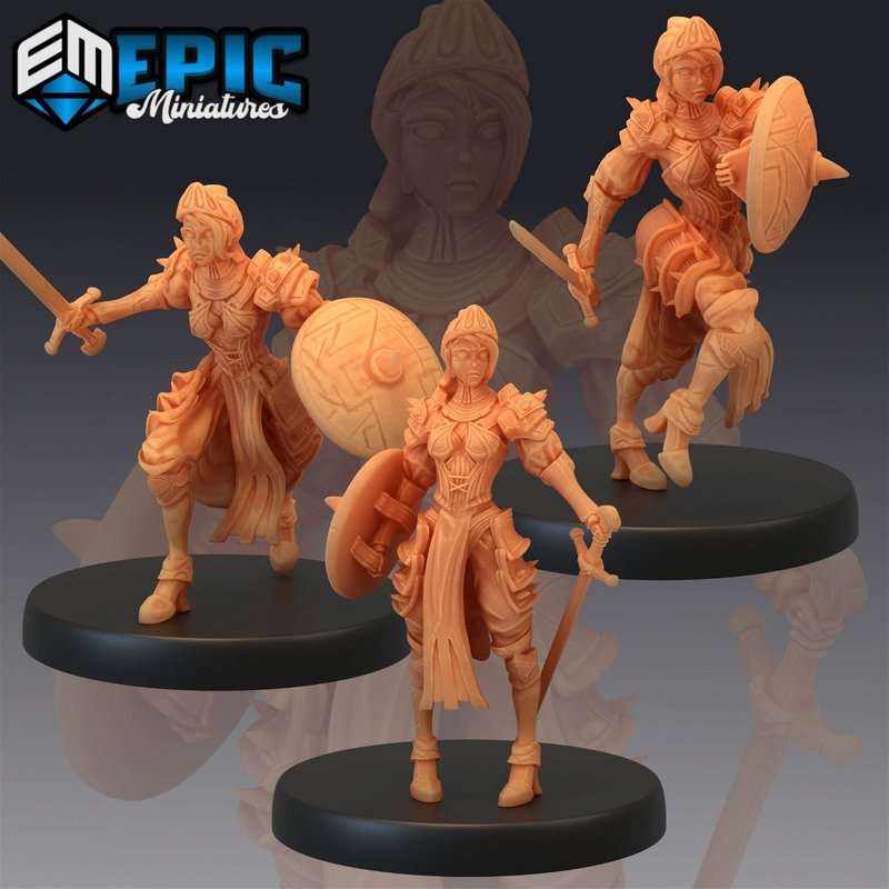 Queens Knight 3D-printed model
