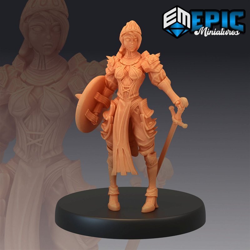 Queens Knight 3D-printed model